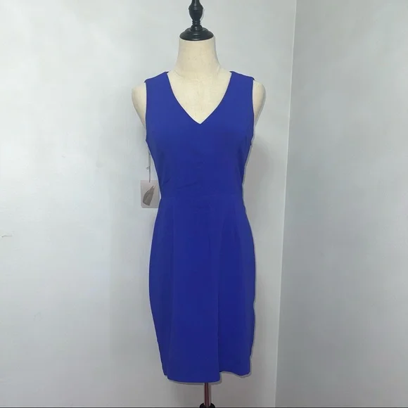 # Forever 21 Contemporary Asymmetrical Sleeveless Blue Short Dress New With Tag - Picture 13 of 15
